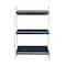 Hello Honey® 15.5" Heavily Distressed 3-Tier Metal Tray with White Frame & Rim